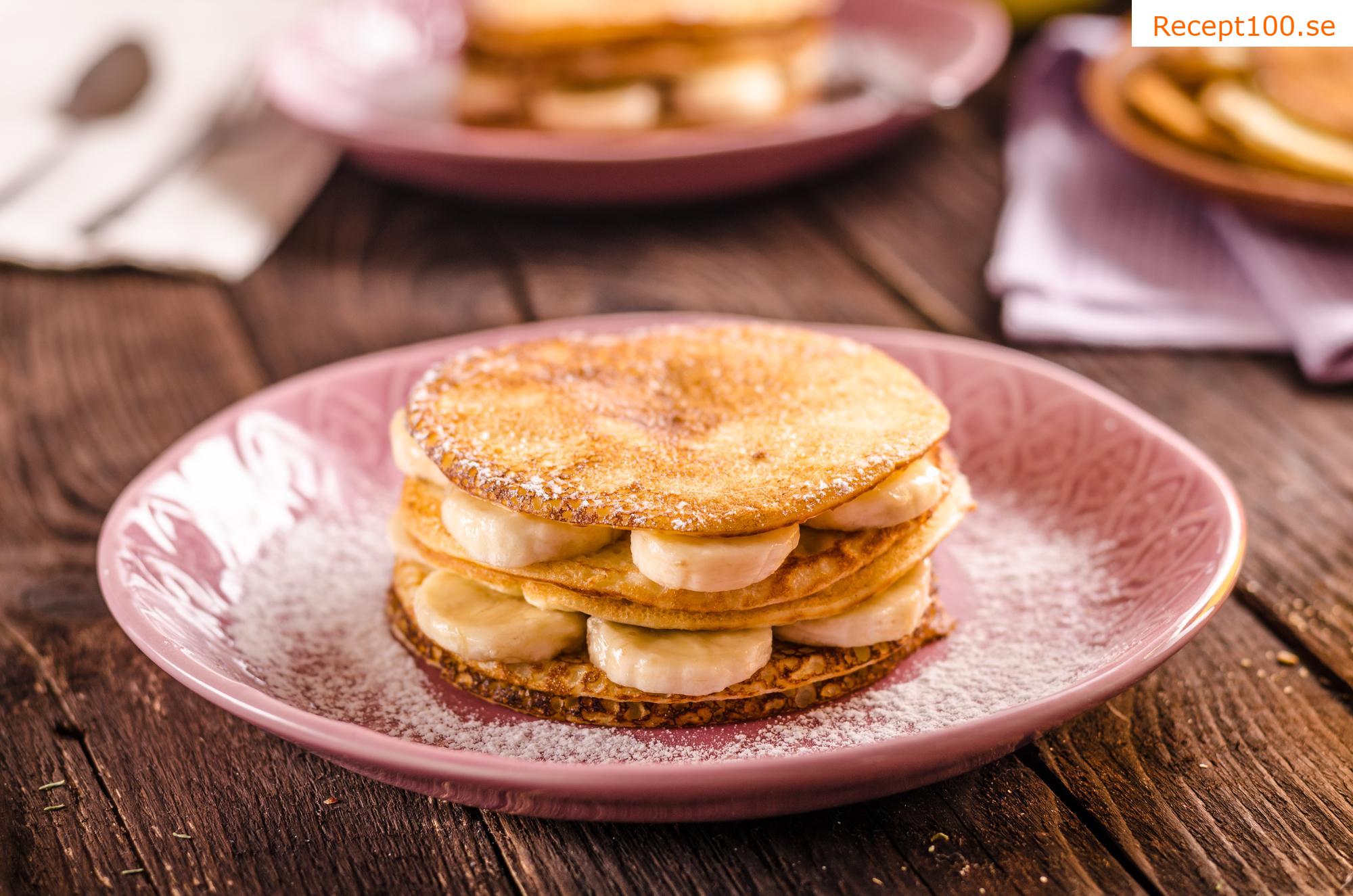 Bananpannkakor / pannkakor