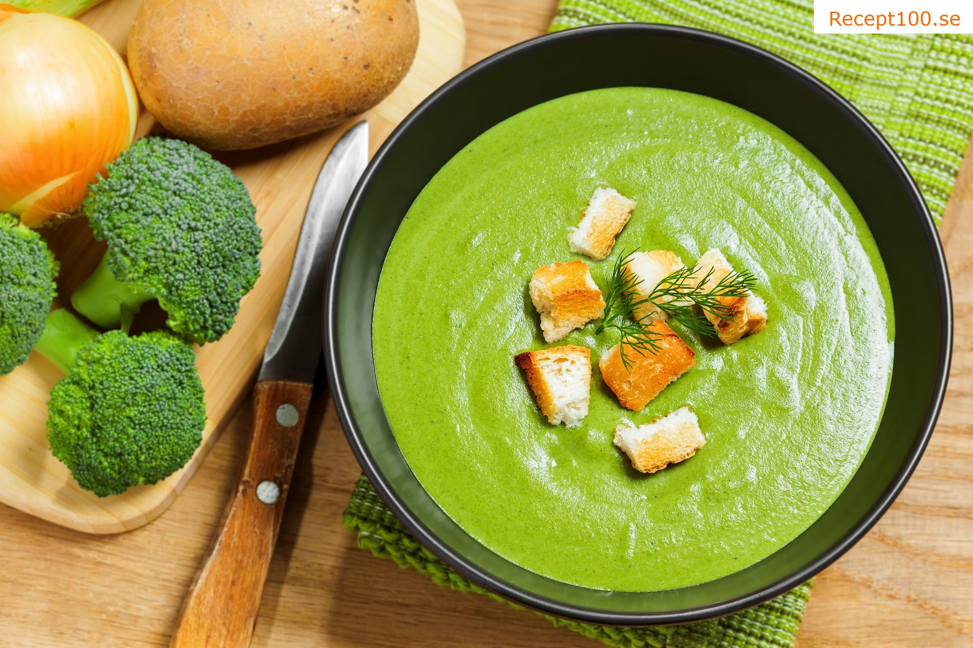 Broccolisoppa med grädde