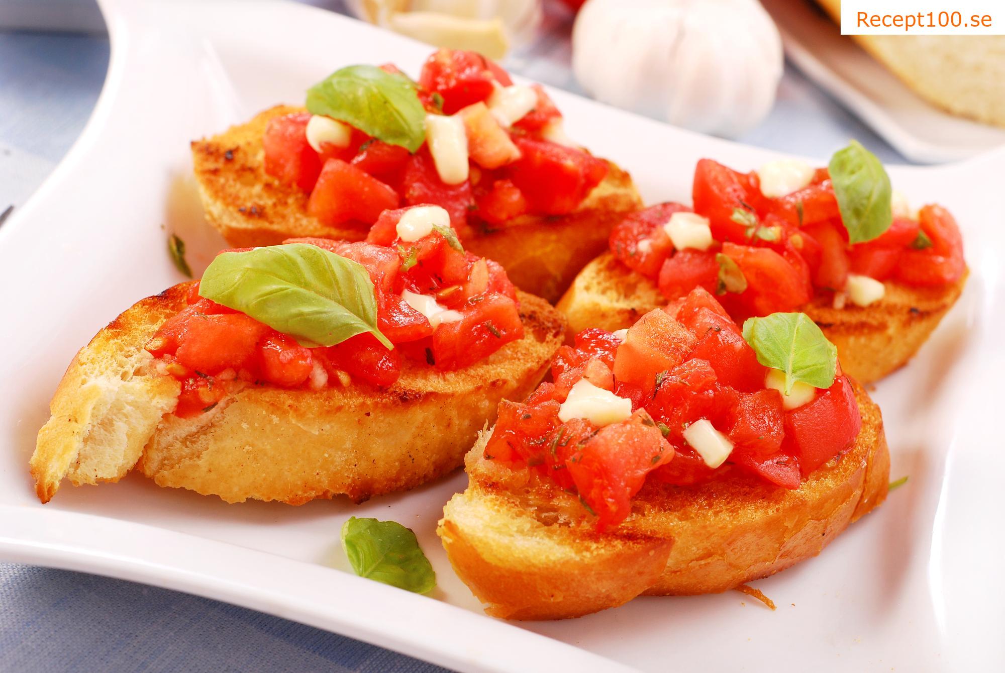 Bruschetta al Pomodoro på svenska