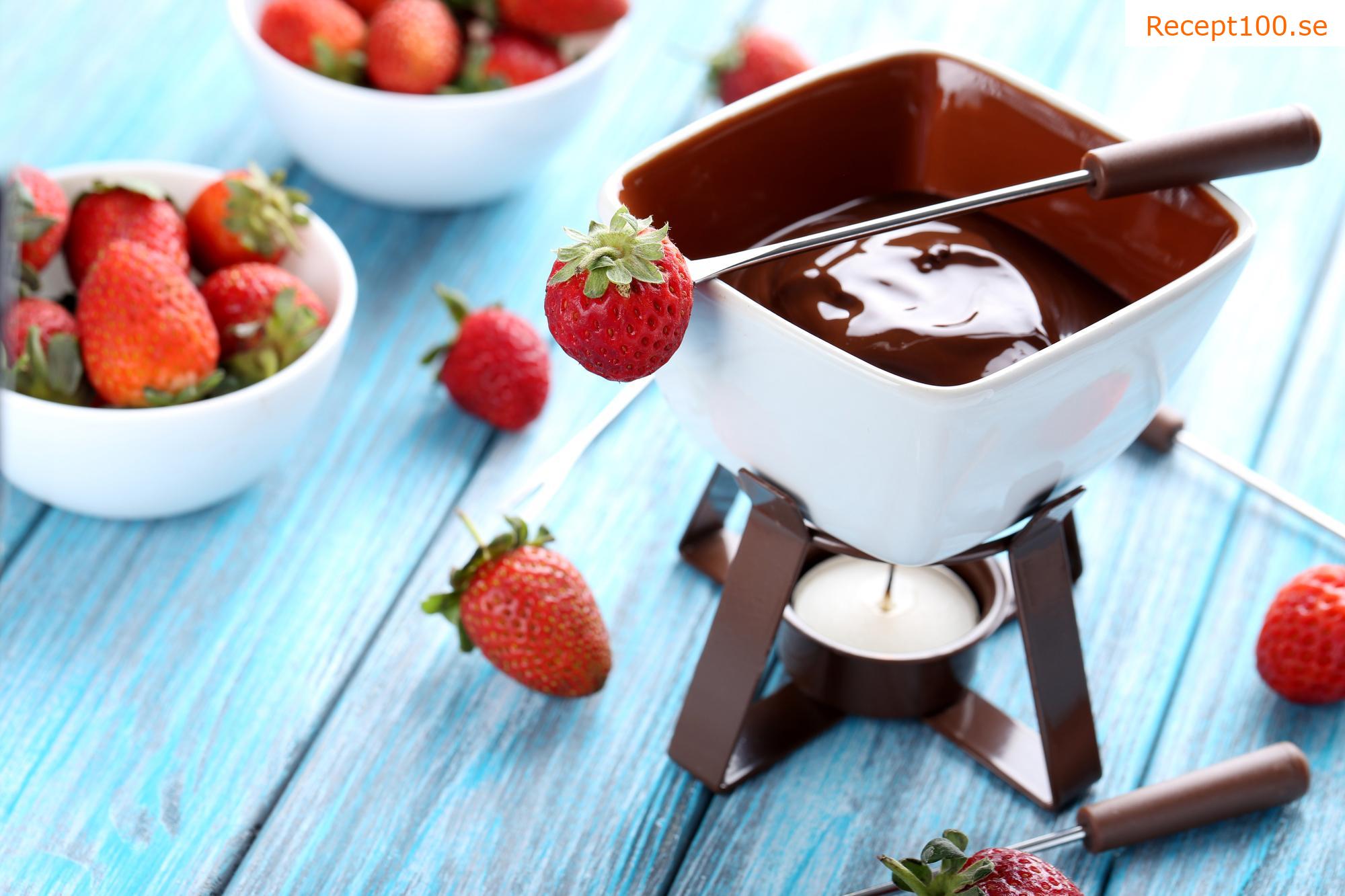 Chili chokladfondue