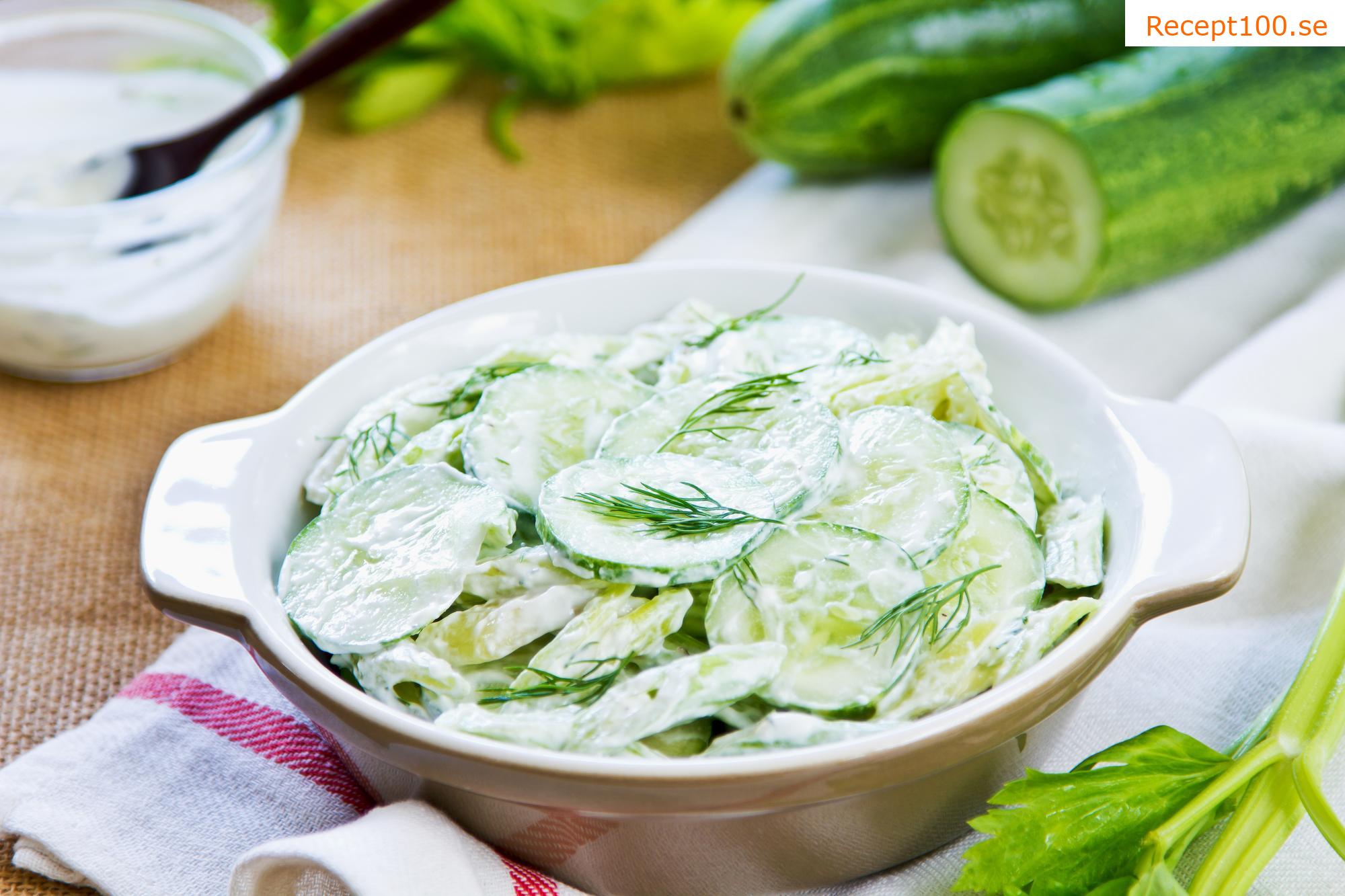 Dillsallad med gurka