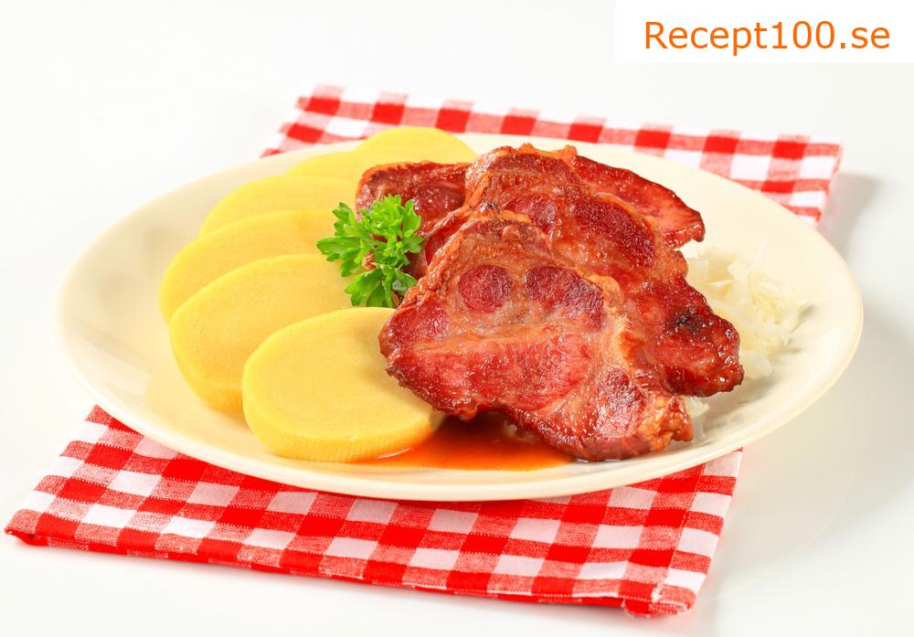 Draget fläskkött på öl