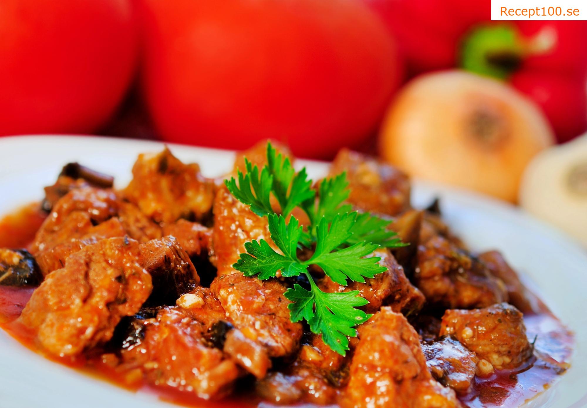 Fläskkött med surkål och öl