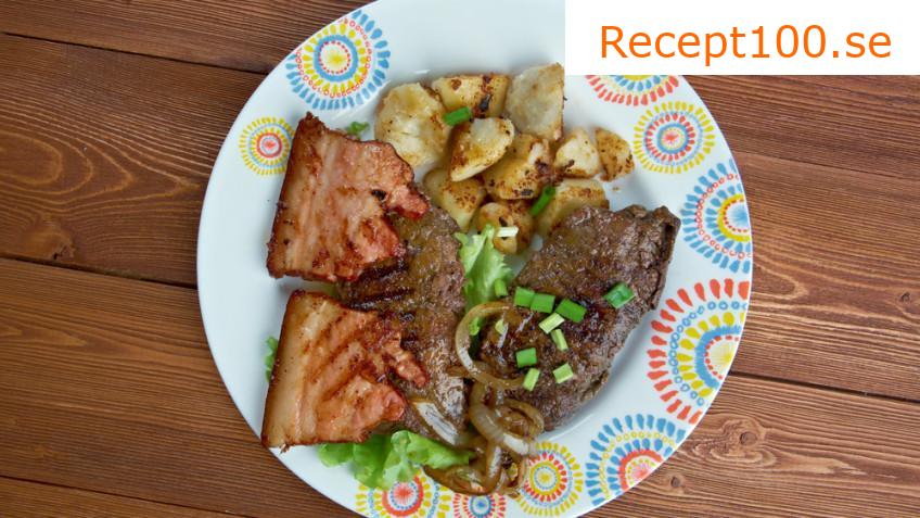 Fläsklever på bacon