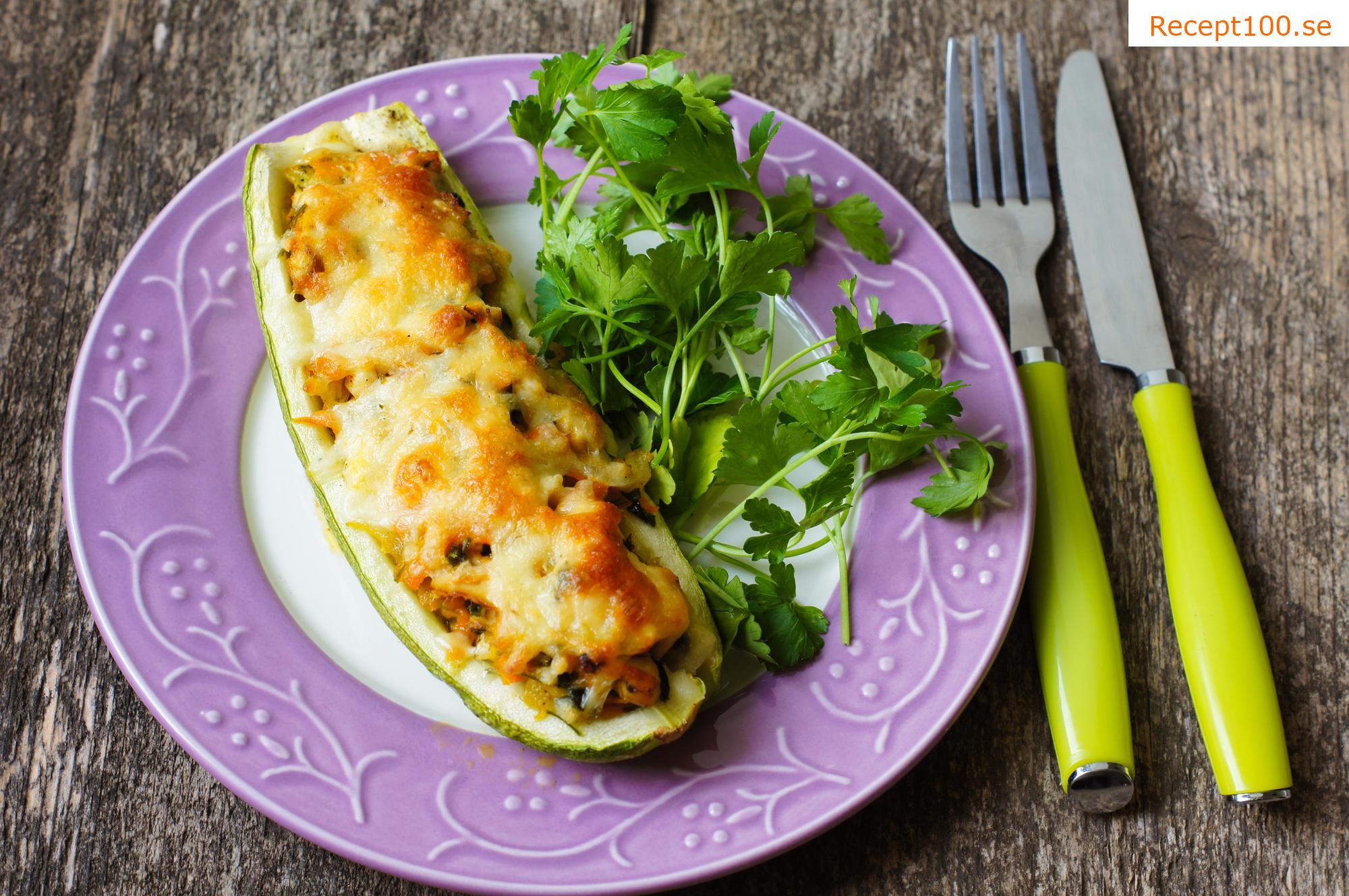 Fyllda zucchinis