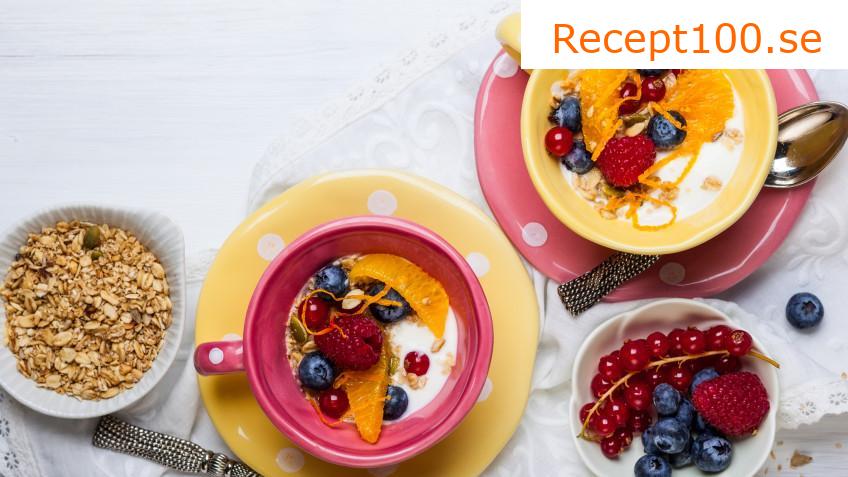 Havregrynsgröt med frukt