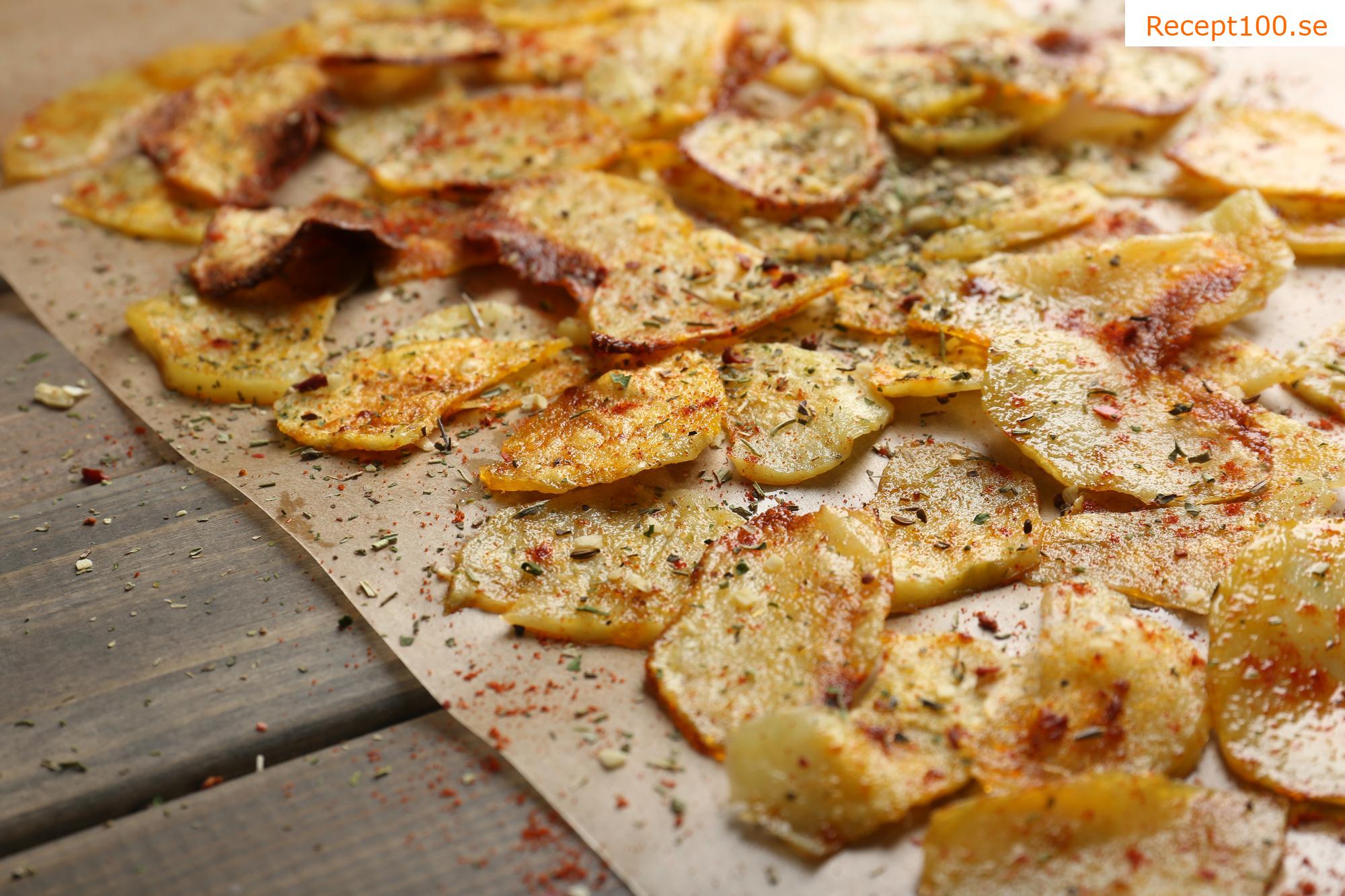 Hemmagjorda potatischips
