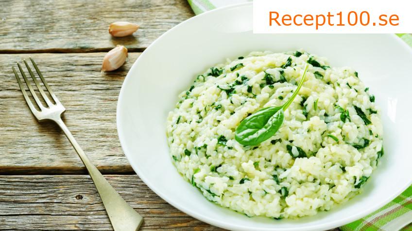 Italiensk risotto med grön sparris