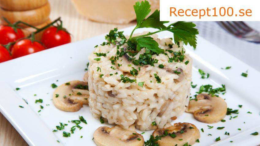 Kycklingrisotto med svamp i remoska