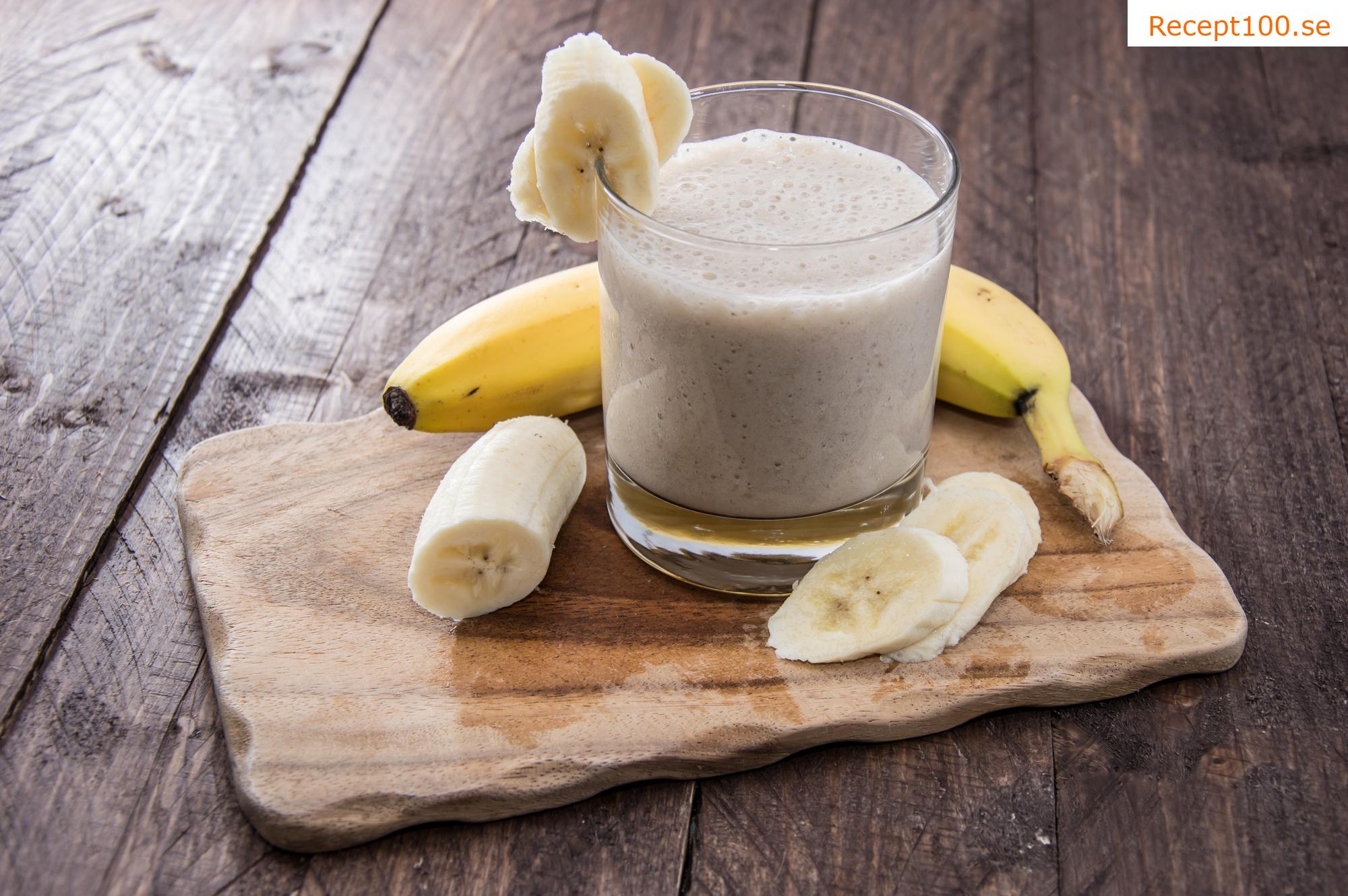 Mandel-banan smoothie