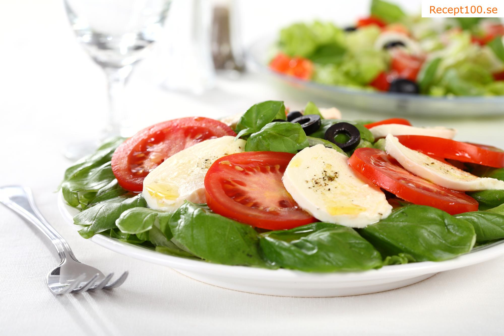 Mozzarella med tomater