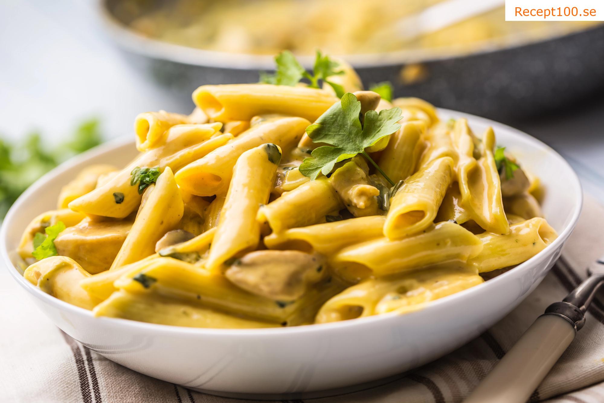 Pasta med svampsås