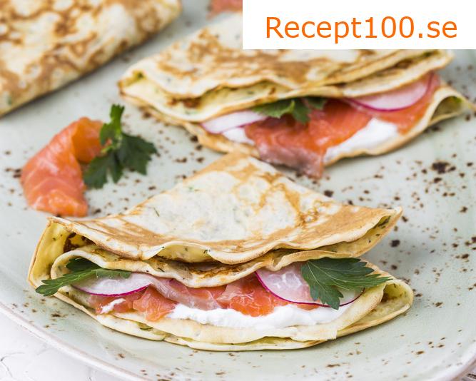 Sallad med rökt lax