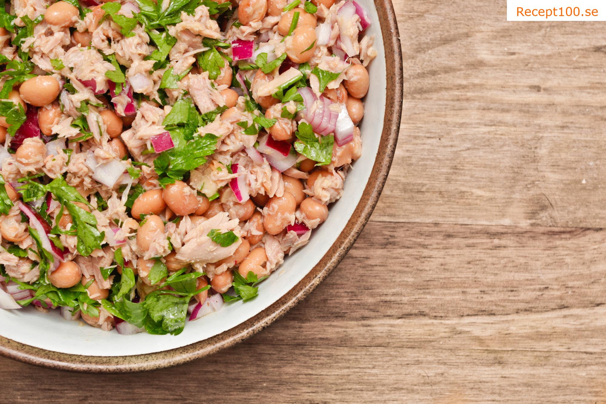 Toscansk tonfisksallad med bönor