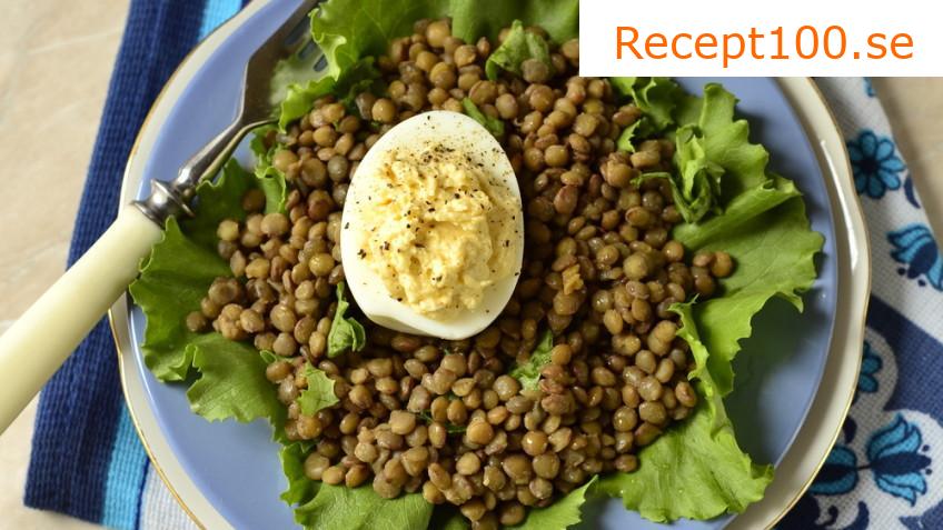 Varm linsallad