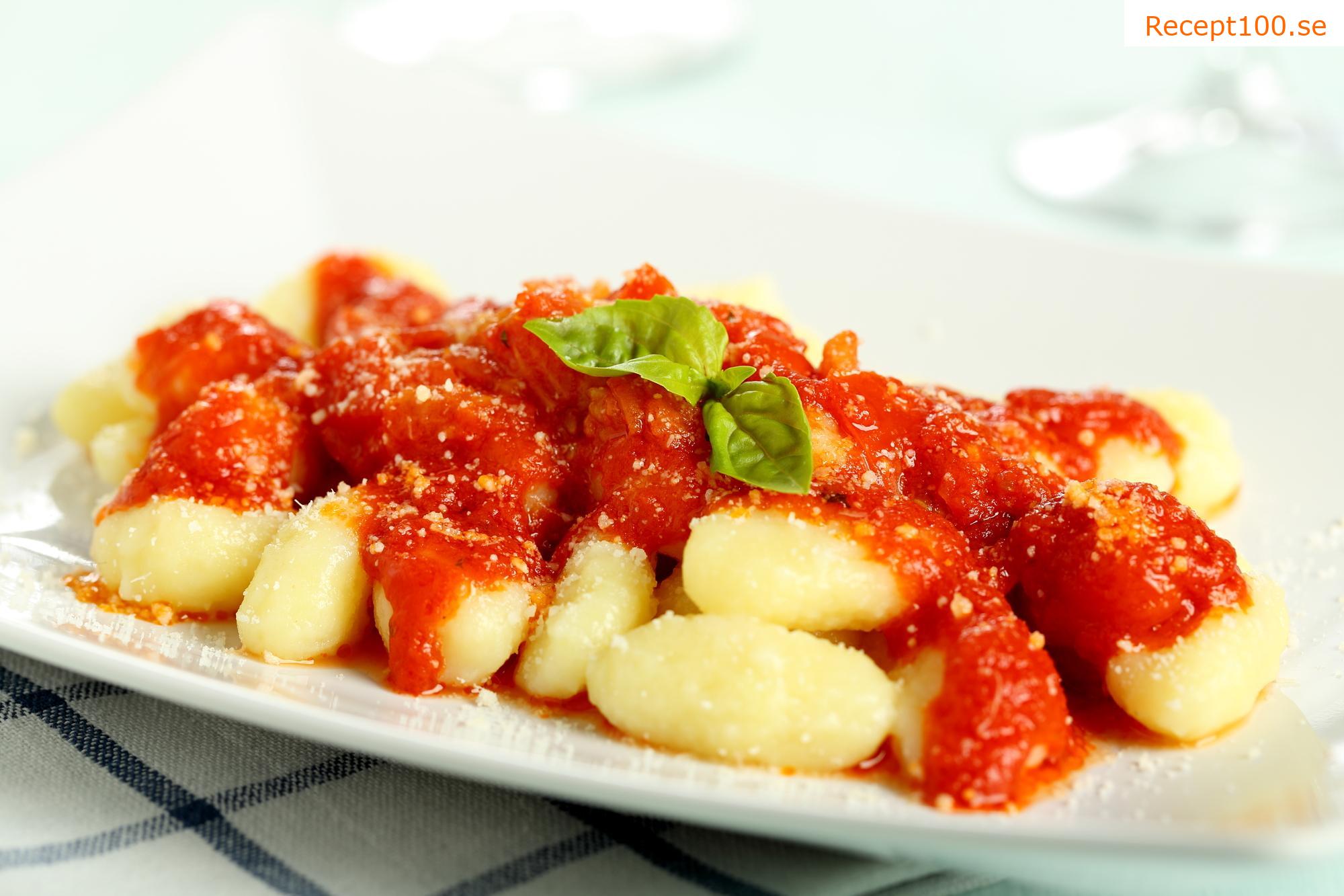 Zucchini gnocchi förenklat