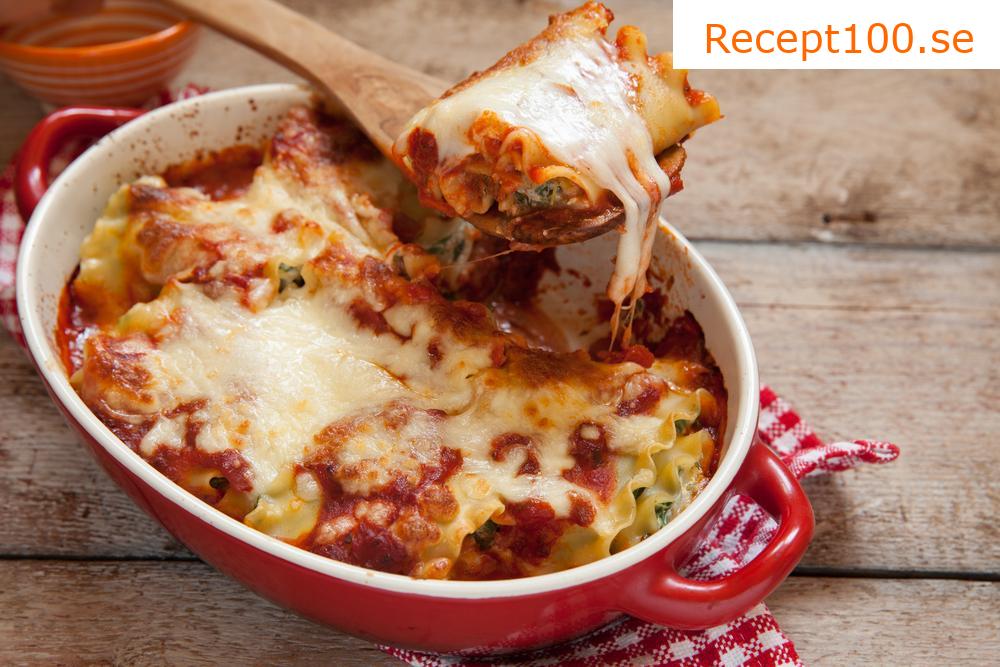 Zucchinin lasagne